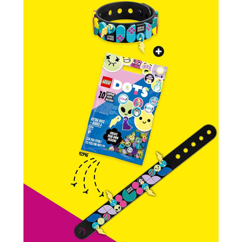Lego dots pulsera con amuletos gamer