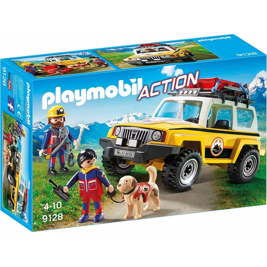 Playmobil vehiculo de rescate en la montaña