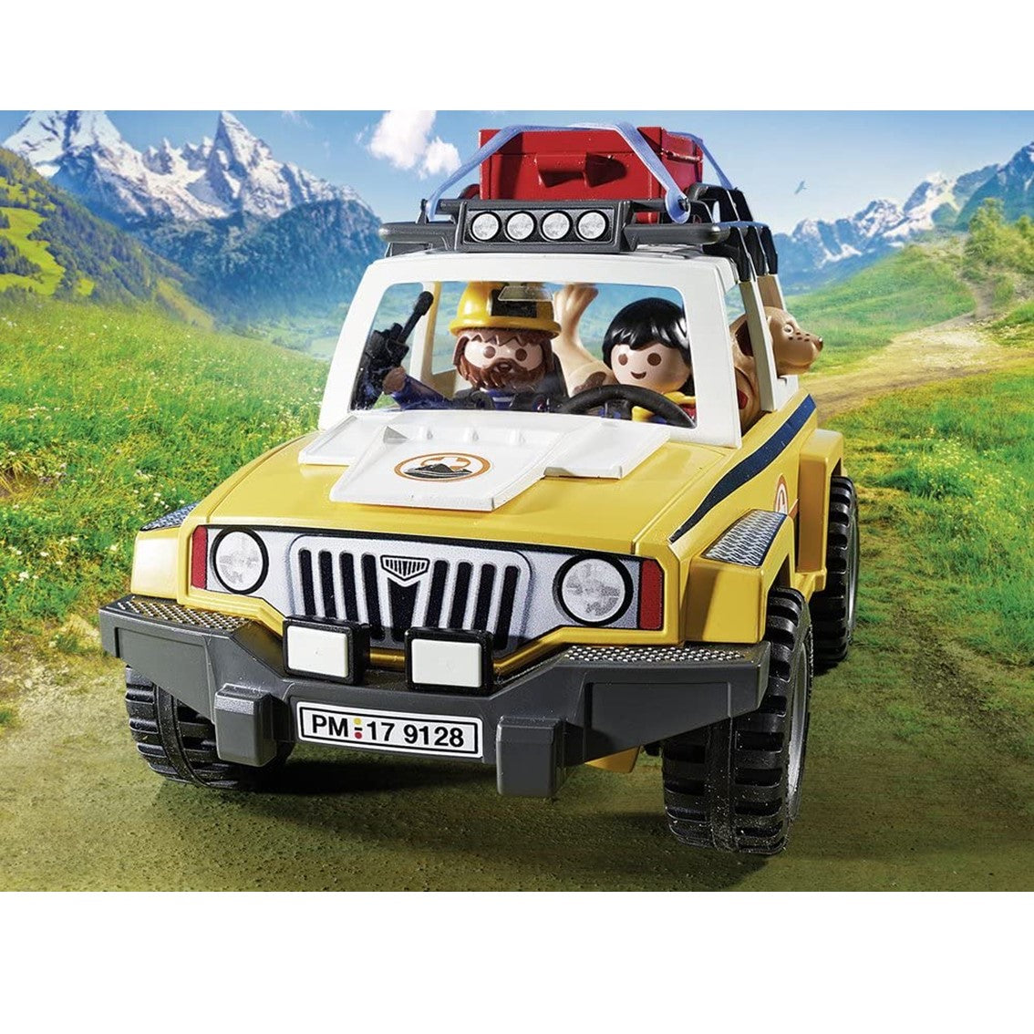 Playmobil vehiculo de rescate en la montaña