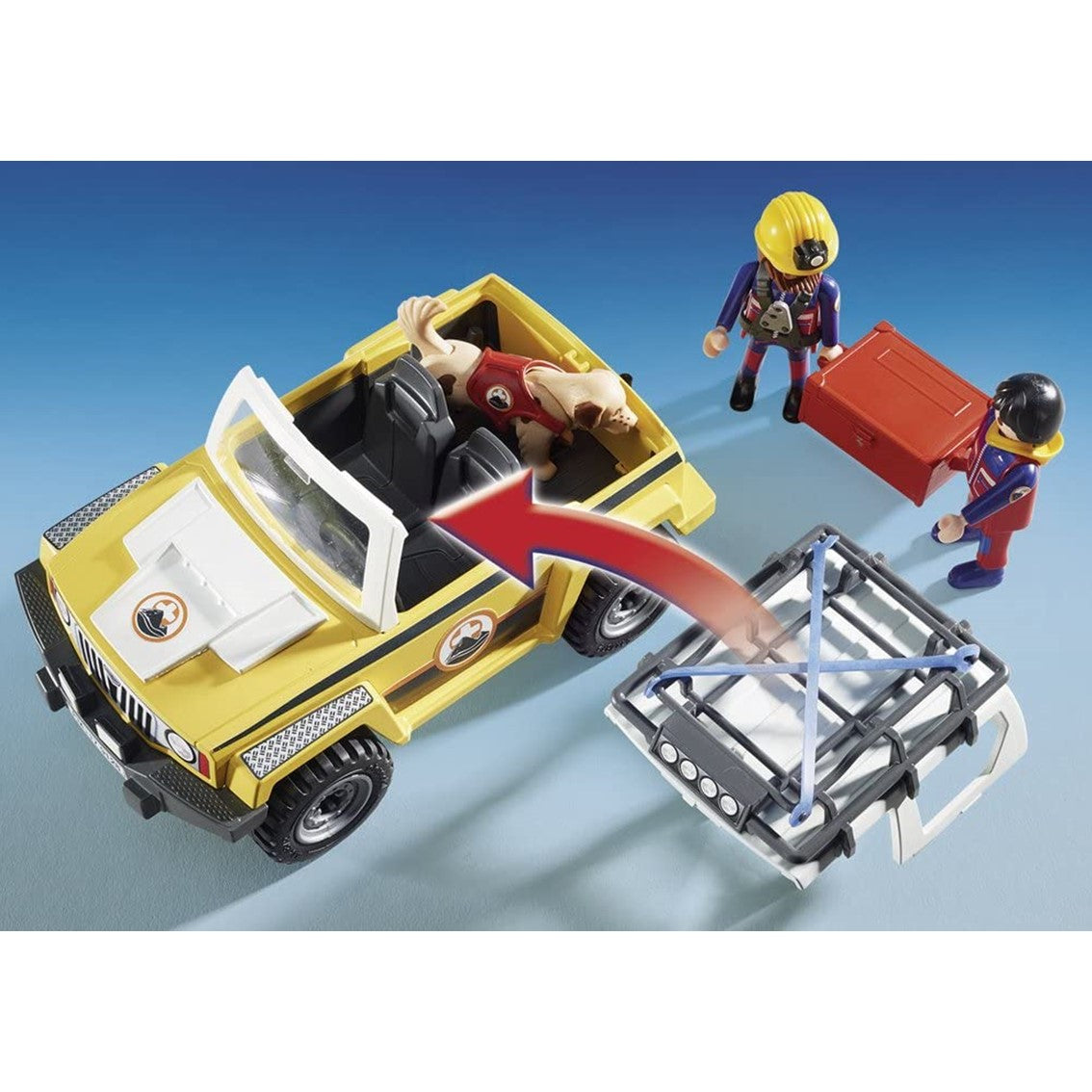 Playmobil vehiculo de rescate en la montaña