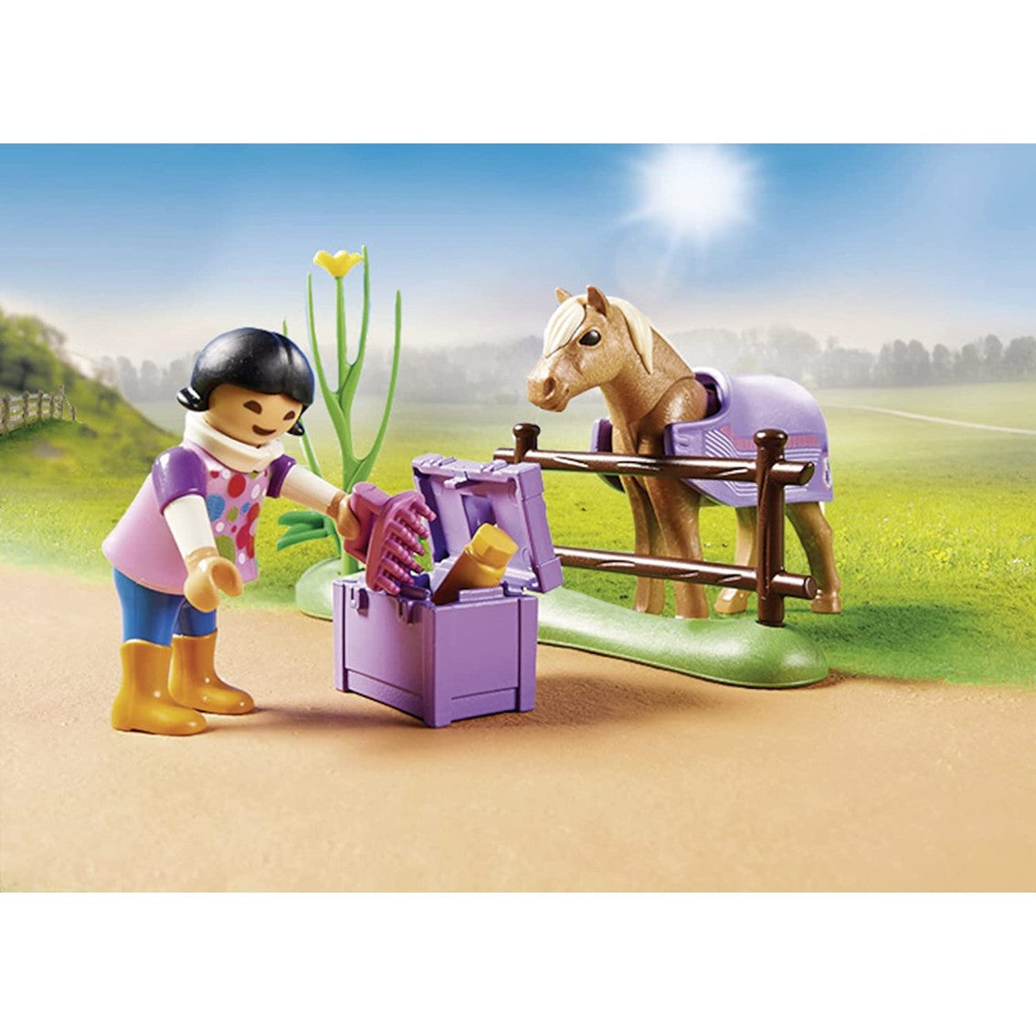 Playmobil coleccionable poni islandes