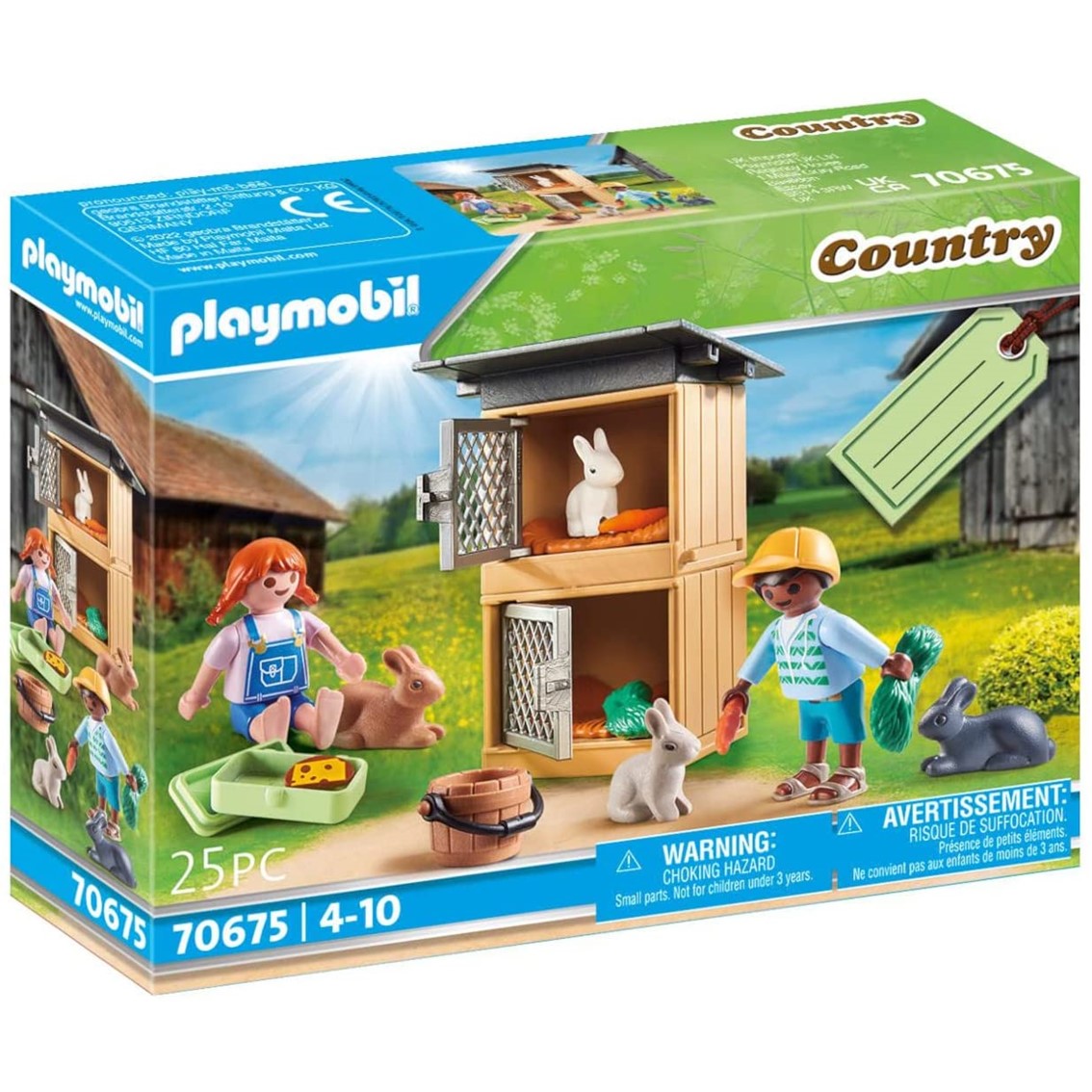 Playmobil set de regalo alimentar conejos