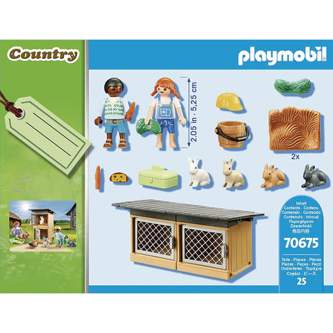 Playmobil set de regalo alimentar conejos