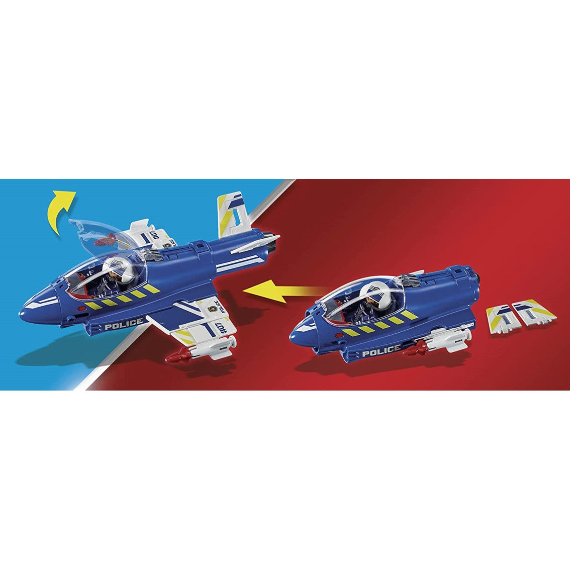 Playmobil policia avion : persecucion dron