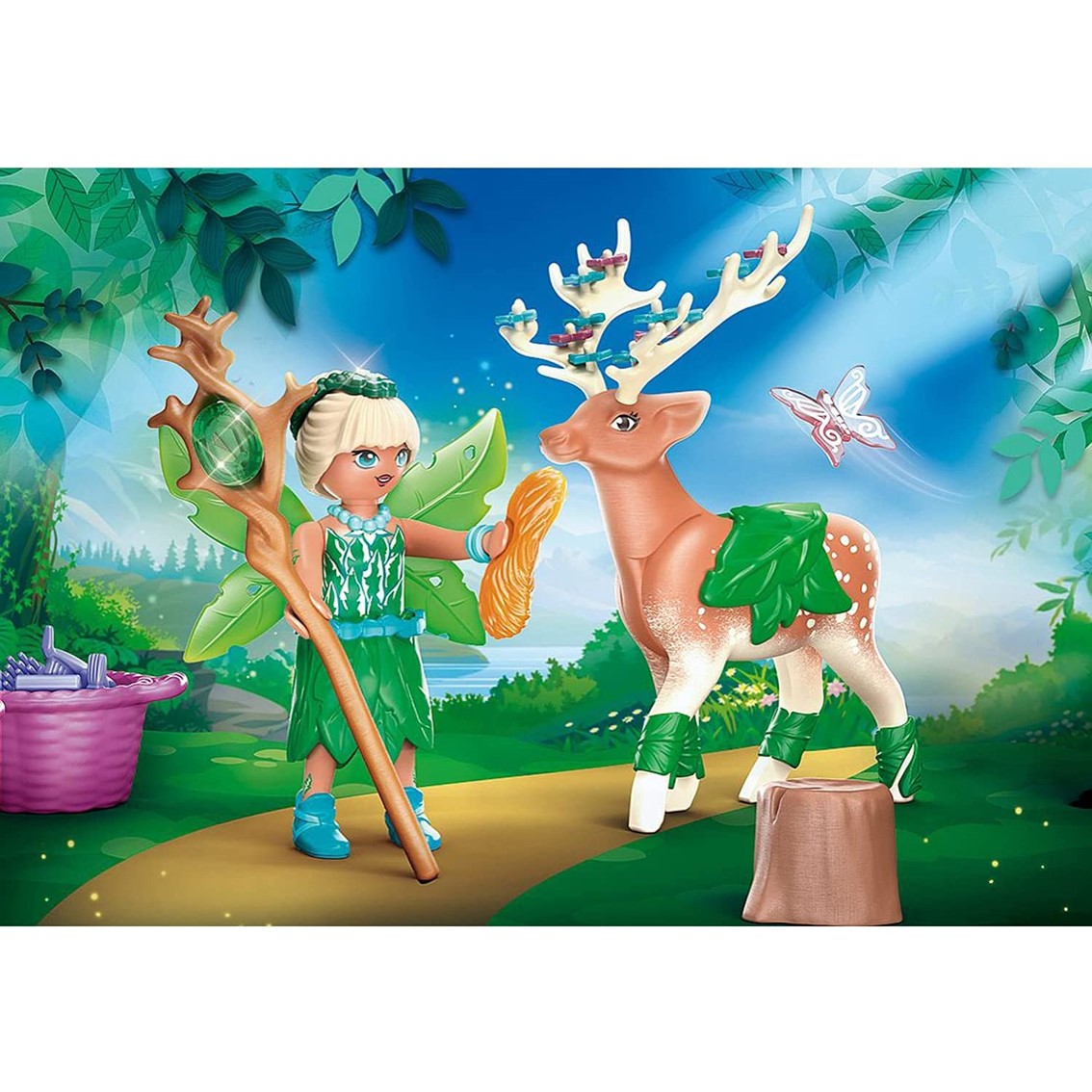 Playmobil ayuma forest fairy con animal del alma