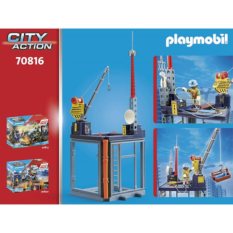 Playmobil  starter pack construccion con grua