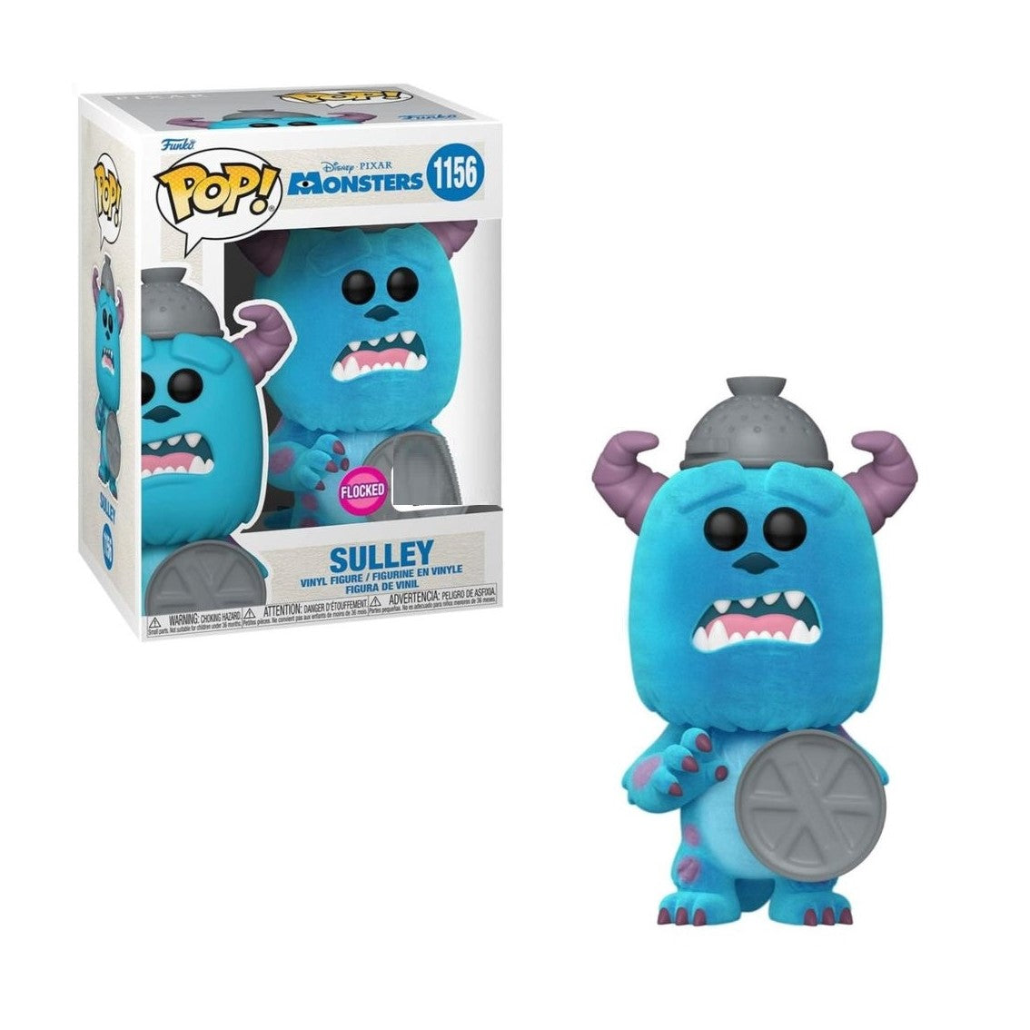 Funko pop disney monstruos sa monster inc 20th sulley with lid flocked 58754