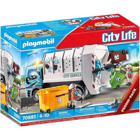 Playmobil city life camion de basura con luces