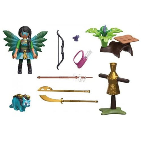 Playmobil starter pack knight fairy con mapache