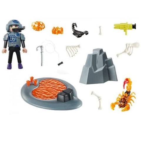 Playmobil starter pack  lucha contra el escorpion de fuego