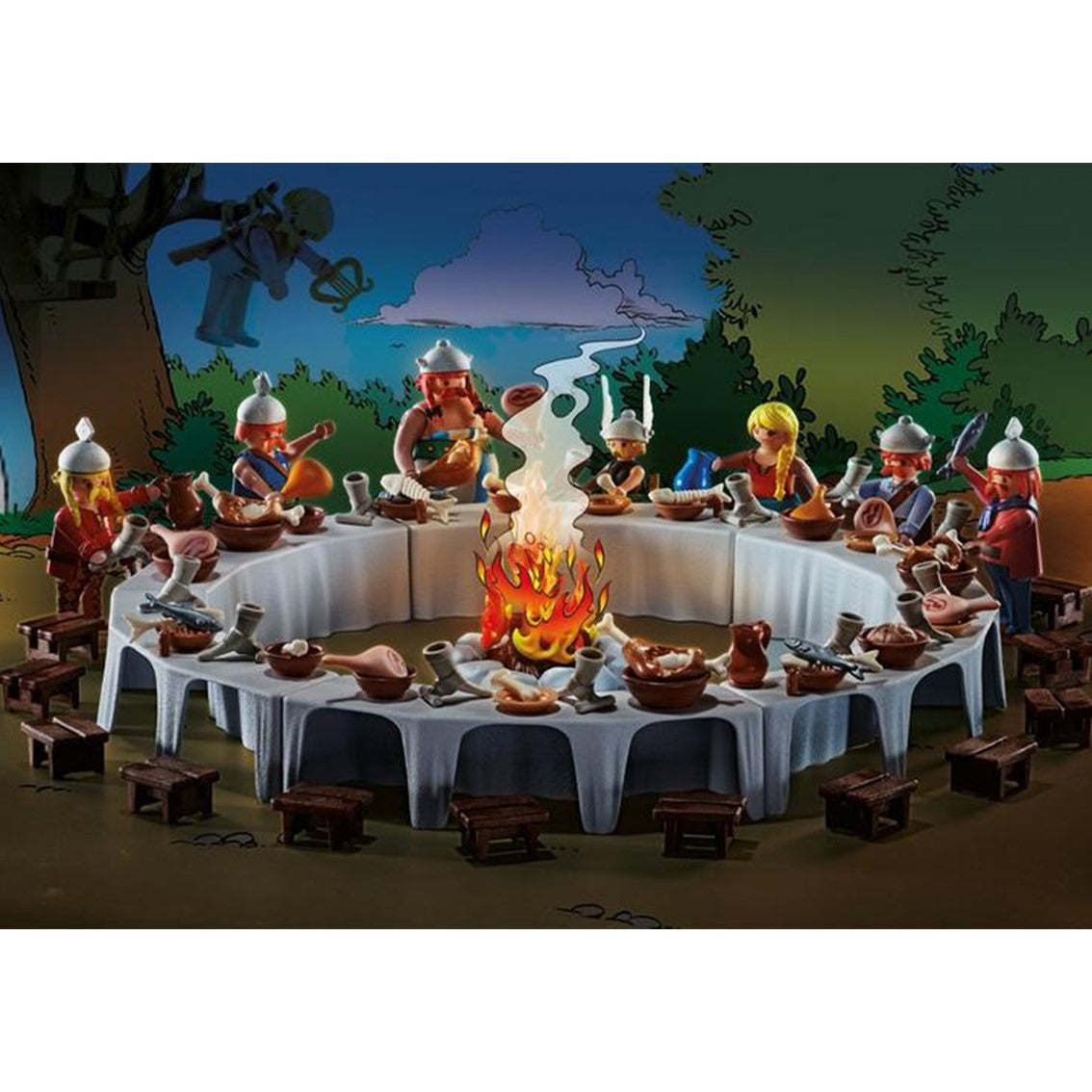 Playmobil asterix: banquete de la aldea