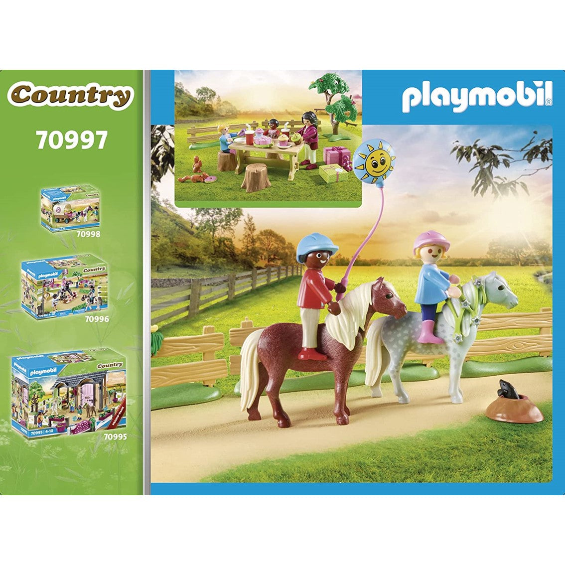 Playmobil fiesta de cumpleaños en la granja de ponis