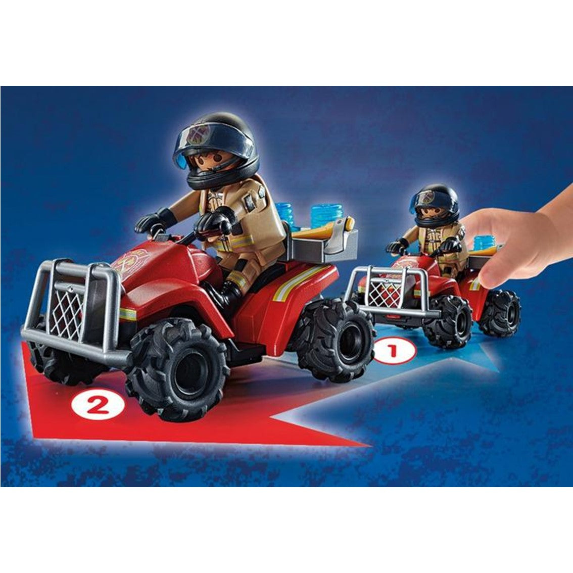 Playmobil bomberos -  speed quad