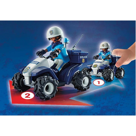 Playmobil policia -  speed quad