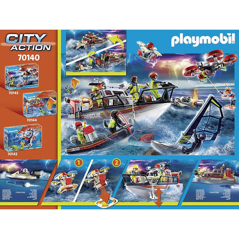 Playmobil rescate maritimo : operacion lucha contra incendios con yate