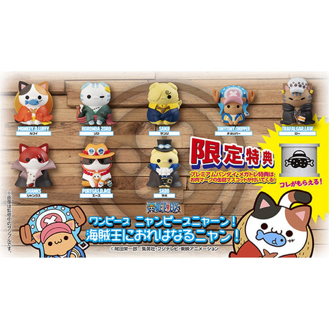 Set figuras megahouse nyanpiecenyan! vol.1 -  im gonna be king of paw - rates !! set one piece