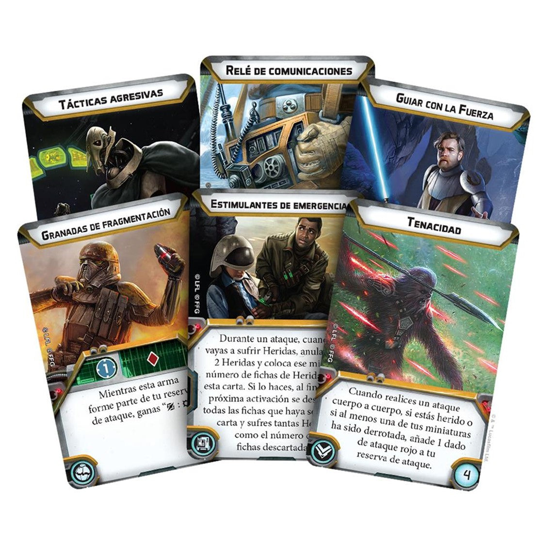 Juego de mesa star wars legion : mazo de cartas de mejora pegi 14