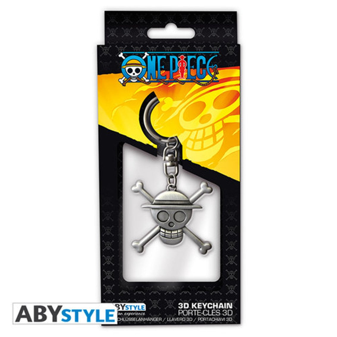 Llavero 3d abysse metal one piece logo