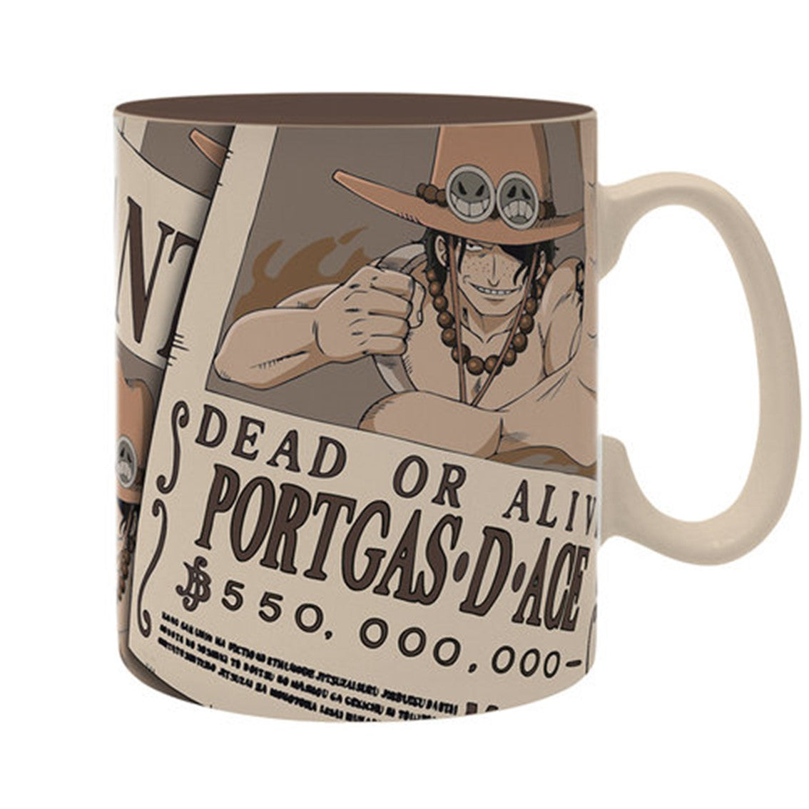 Taza abysse one piece cartel recompensa : ace