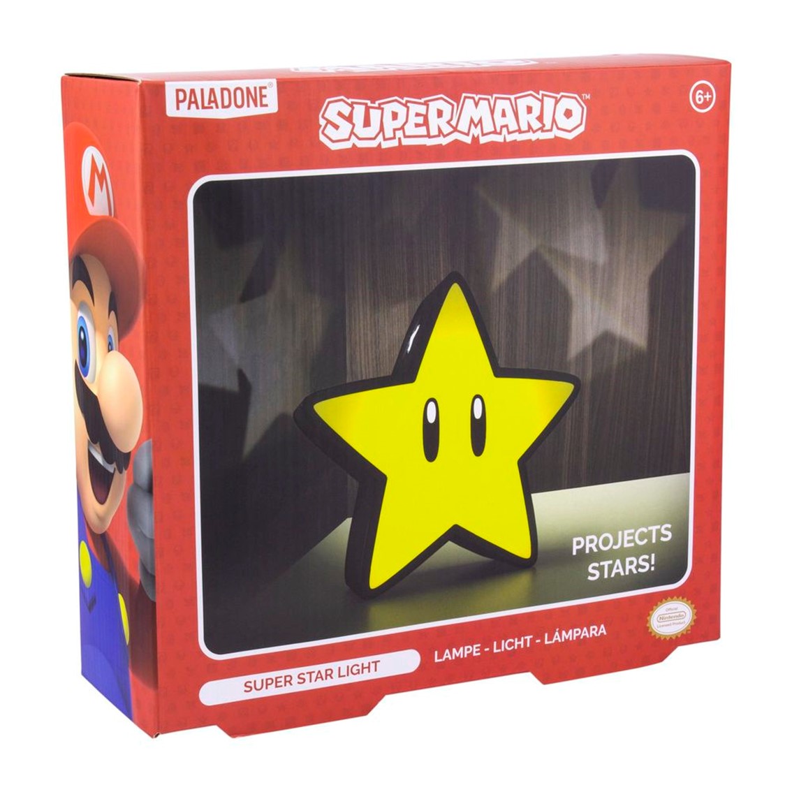 Lampara paladone super mario super estrella 25 cm