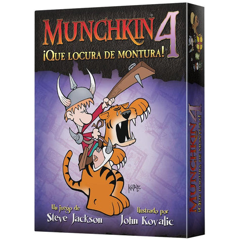 Juego de mesa munchkin 4: ¡que locura de montura! pegi 10