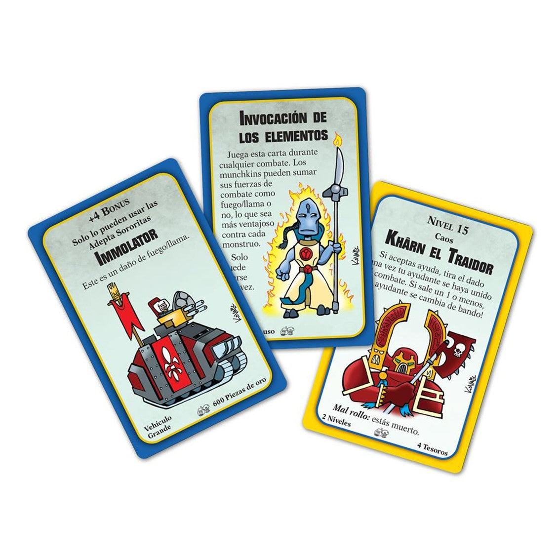 Juego de mesa munchkin warhammer lealtad y potencia de fuego pegi 10