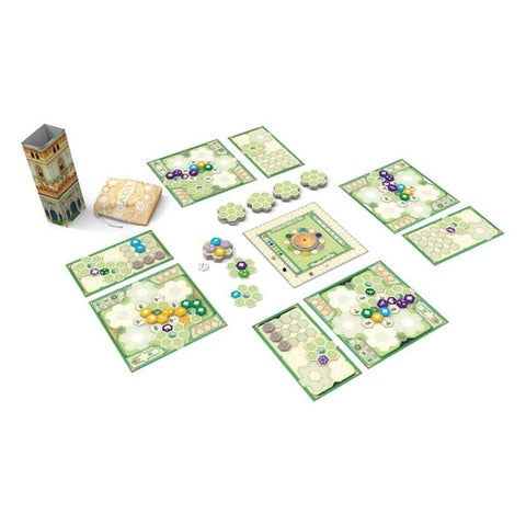 Juego de mesa azul jardín de la reina pegi 10