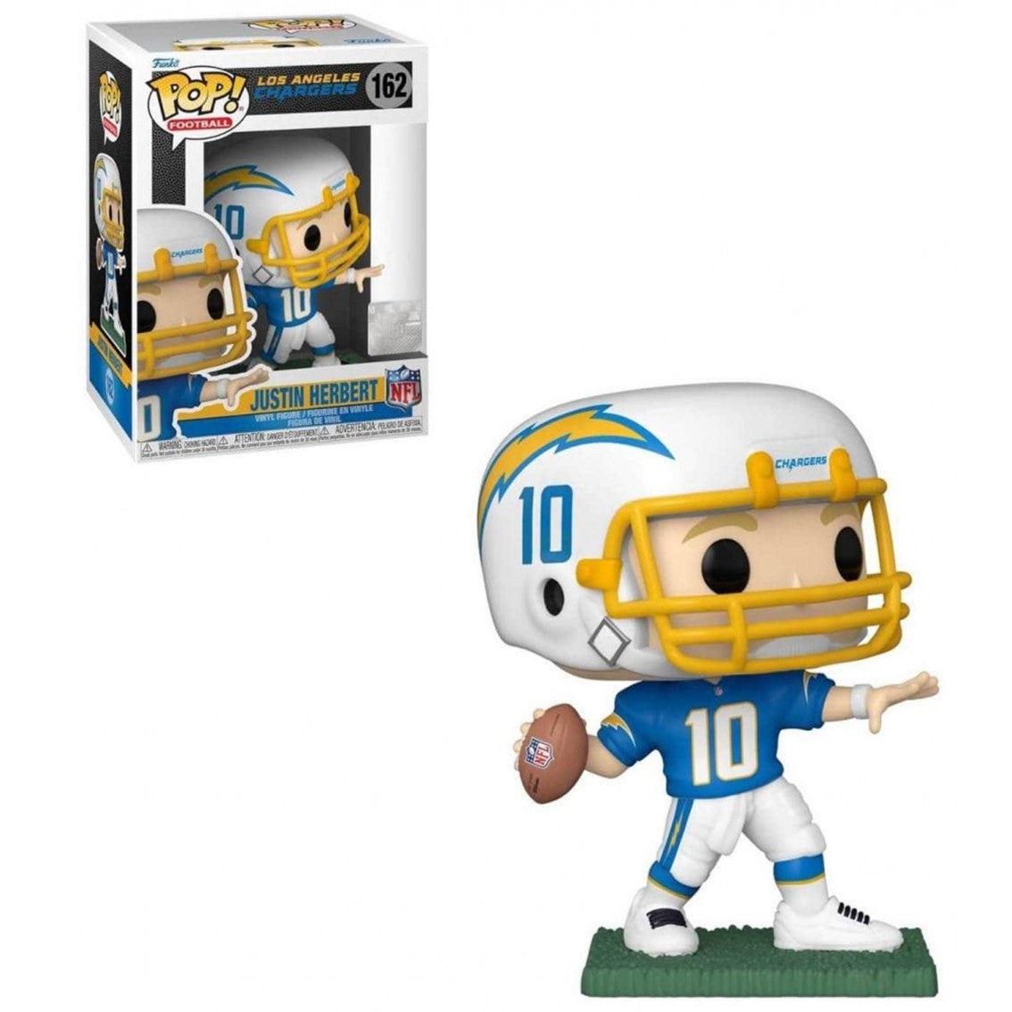 Funko pop deportes nfl los angeles chargers justin herbert camiseta local 57407