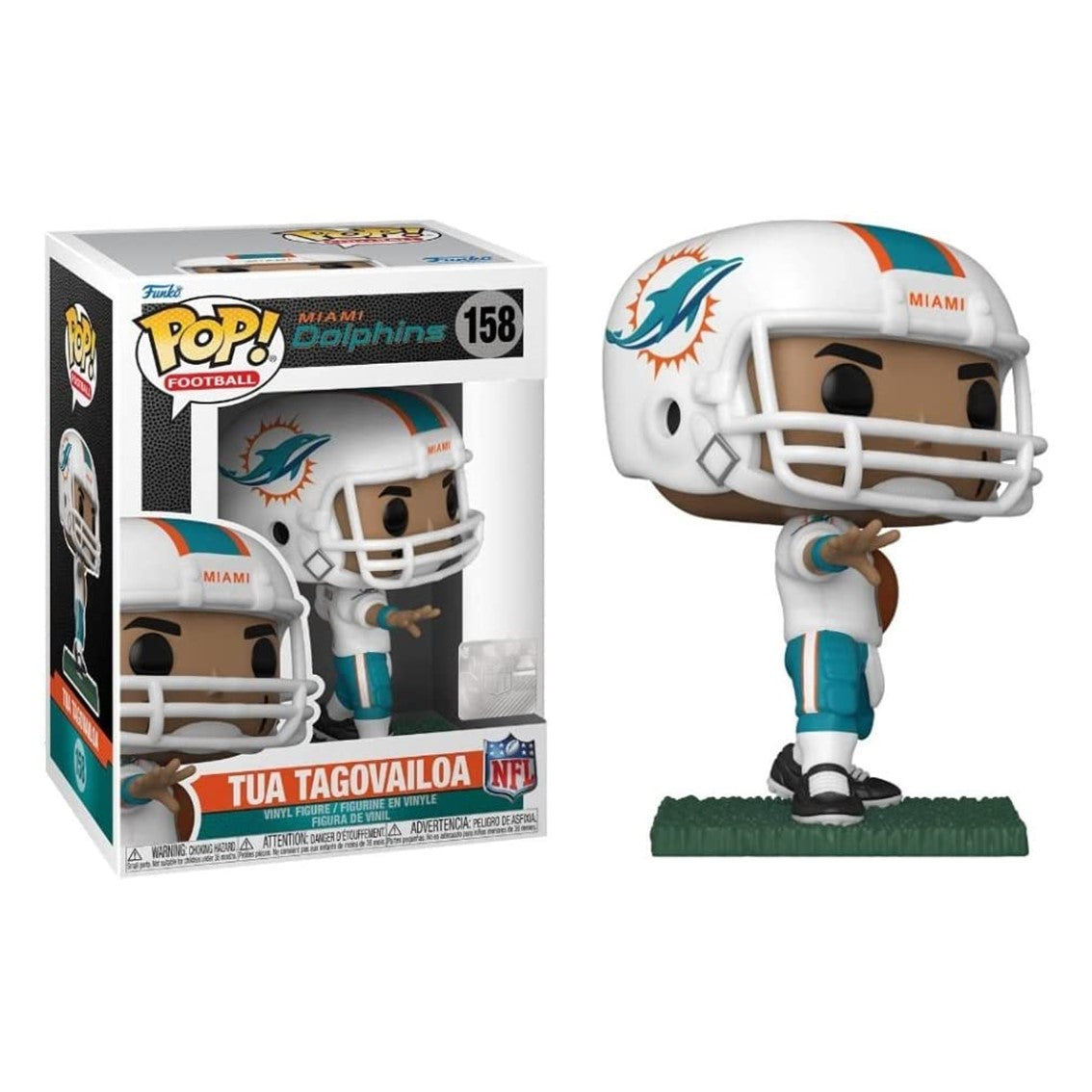 Funko pop deportes nfl miami dolphins tua tagovailoa camiseta visitante 50096