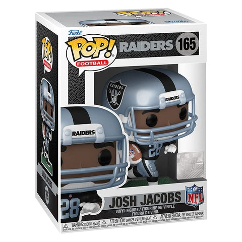 Funko pop deportes nfl las vegas raiders josh jacobs camiseta local efecto metalico 57408