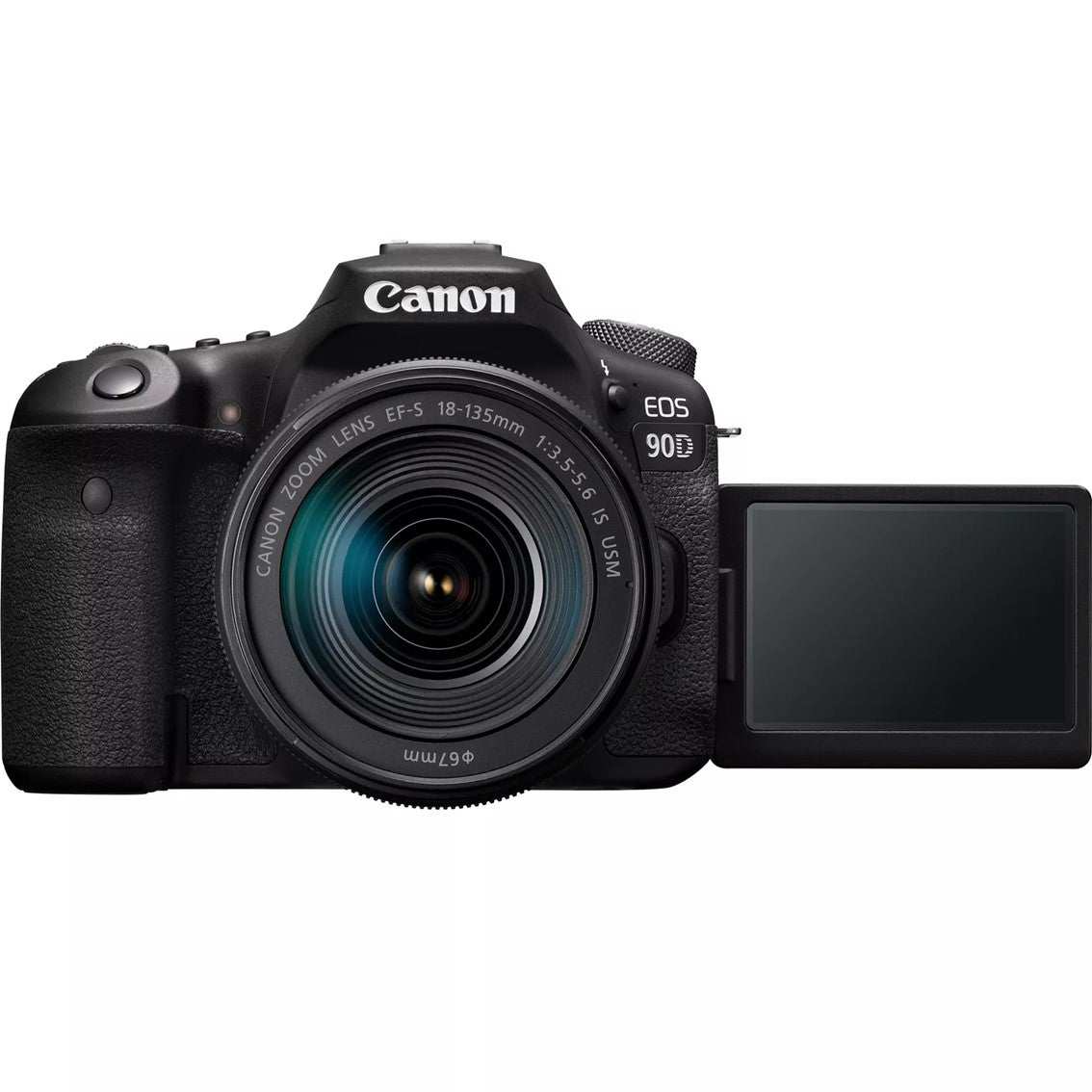 Camara digital canon eos 90d 18 - 135mm is usm -  32.5mp -  digic 8 -  45 puntos de enfoque -  4k -  wifi -  bluetooth