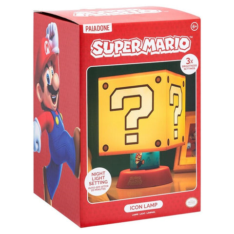 Lampara paladone super mario icon caja sorpresa