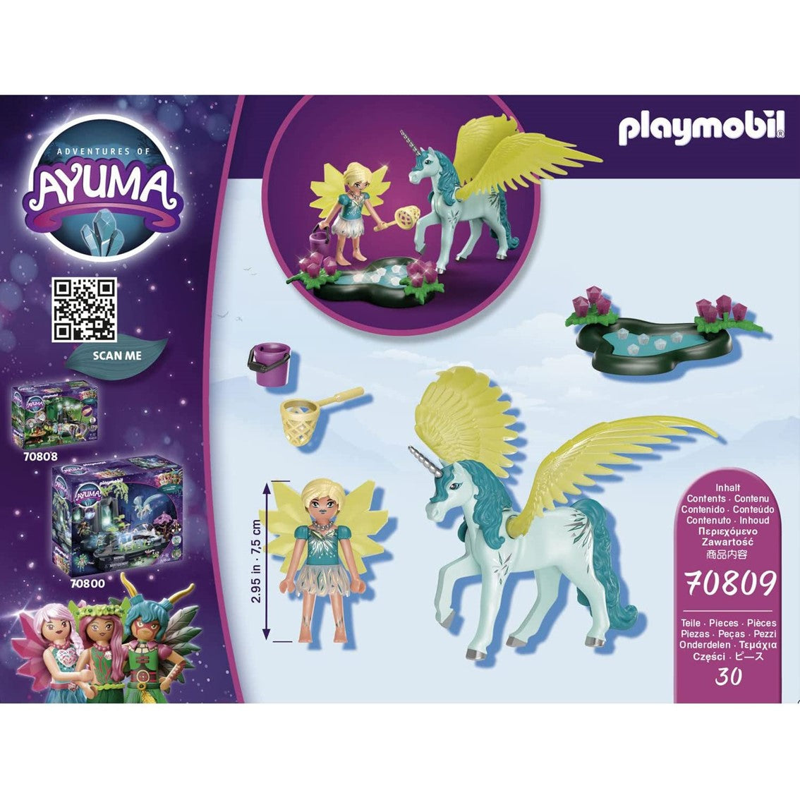 Playmobil crystal fairy con unicornio