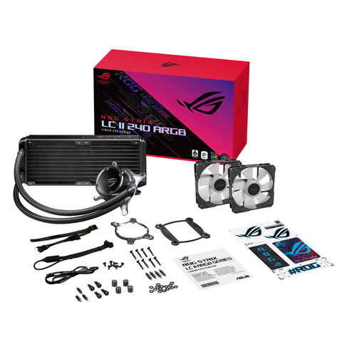 Kit refrigeracion liquida asus rog strix lc ii 240 argb  gaming