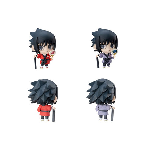 Set figuras con postales megahouse naruto shippuden petit chara land 10th anniversary