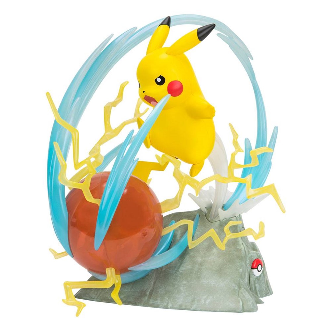Figura pokemon 25 aniversario con iluminación deluxe pikachu