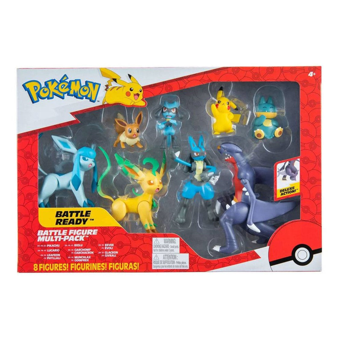 Pack de 8 figuras pokemon batalla region sinnoh