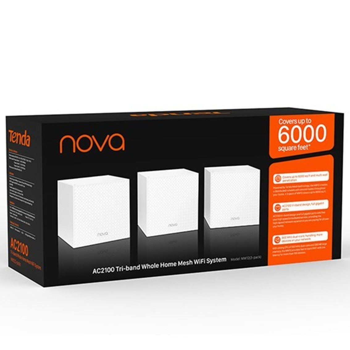 Punto de acceso wifi tenda nova mw12 ac2100 pack 3 unidades
