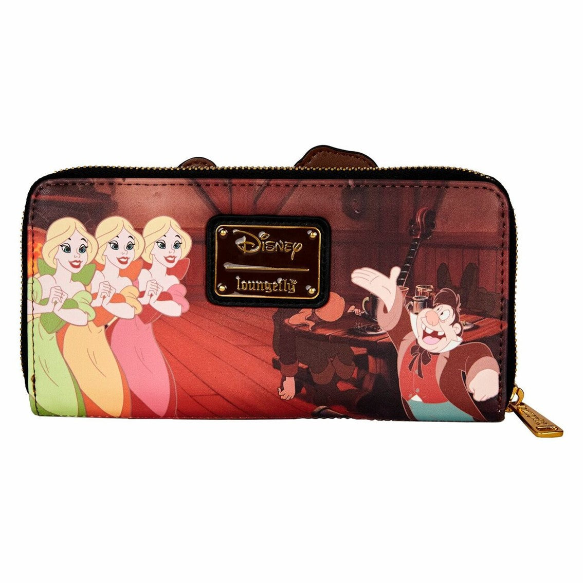 Cartera con cremallera loungefly disney villains scene gaston