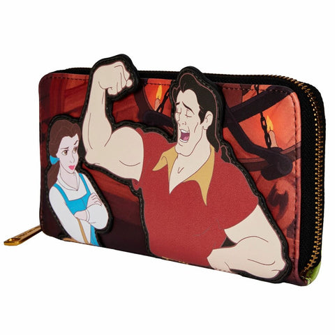 Cartera con cremallera loungefly disney villains scene gaston