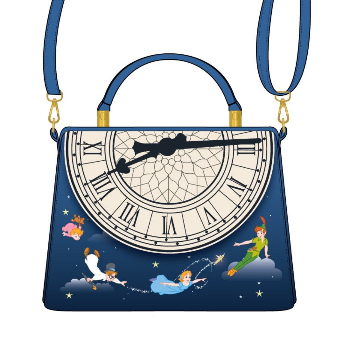 Bandolera con reloj luminoso loungefly disney peter pan
