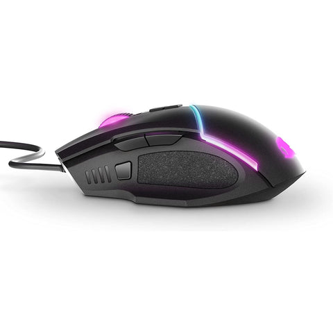 Raton gaming energy sistem esg m2 sonic 6400 dpi usb luz led rgb 8 botones customizables