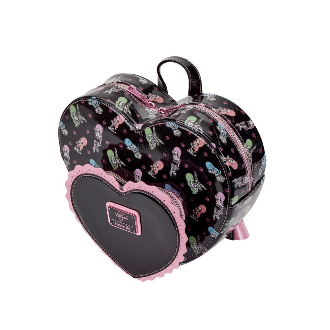 Mini mochila loungefly lucy tattoo corazón doble