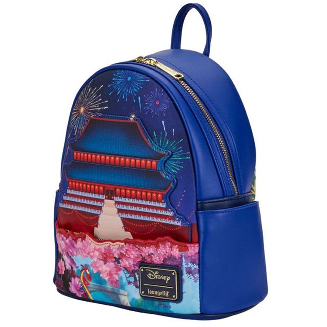 Mochila loungefly disney castillo mulan