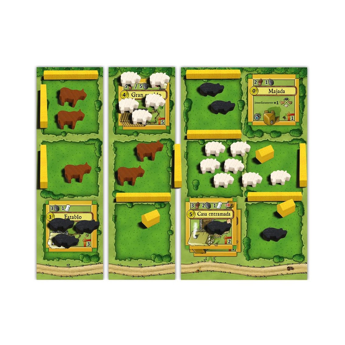 Juego de mesa agricola animales en la granja edicion definitiva expansiones incluidas pegi 10