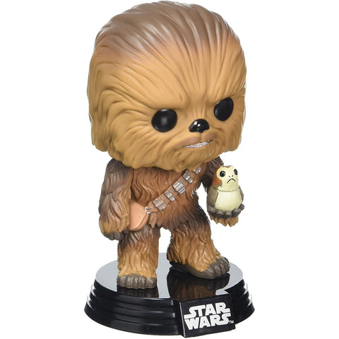 Funko pop star wars e8 the last jedi chewbacca con porg 14748 - px - 1vw