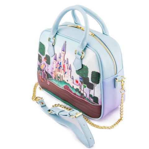 Bolso loungefly castillo aurora la bella durmiente disney