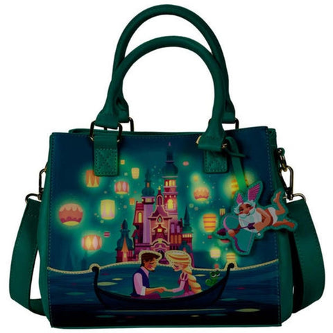 Bolso  loungefly disney castillo princesas enrredados