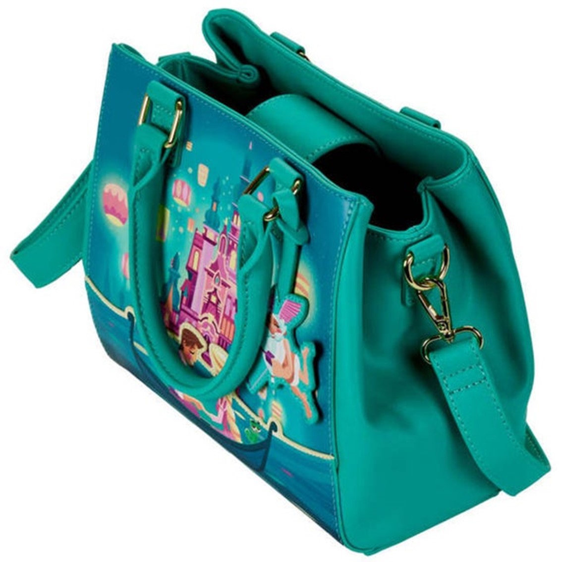 Bolso  loungefly disney castillo princesas enrredados