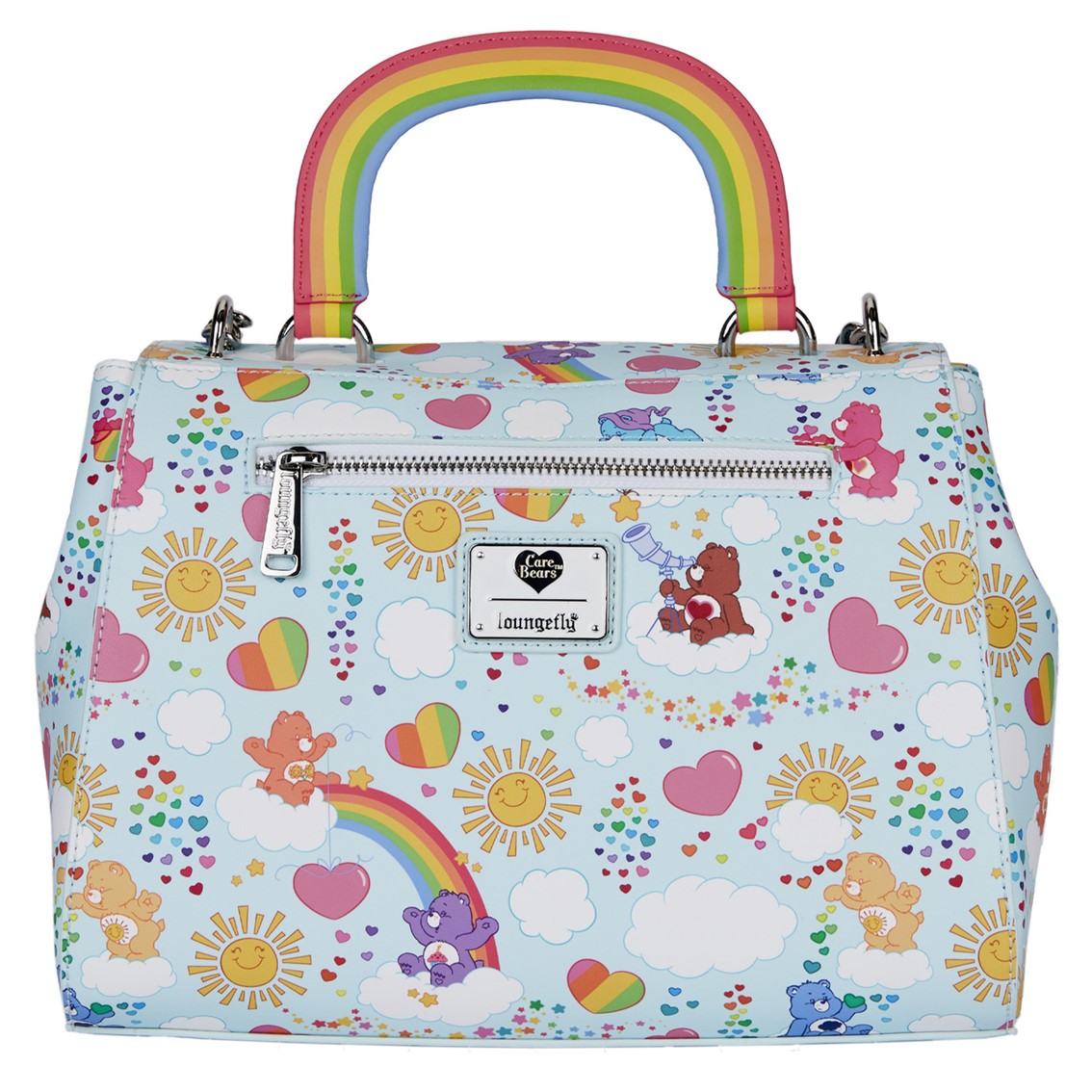 Bolso loungefly con asa arcoiris osos amorosos